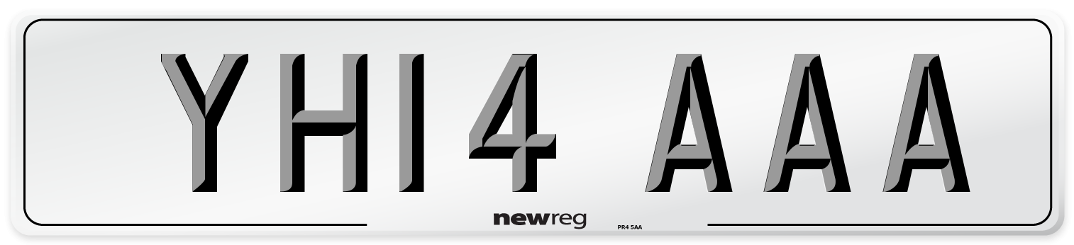 YH14 AAA Number Plate from New Reg